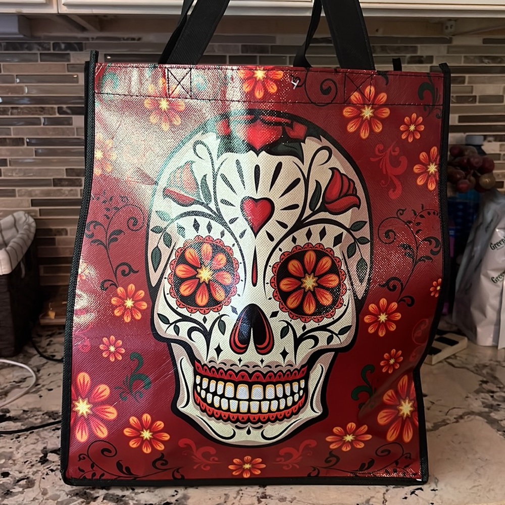 Dia De Los Muertos Reusable Bags, set of 2 - Picture 2 of 3